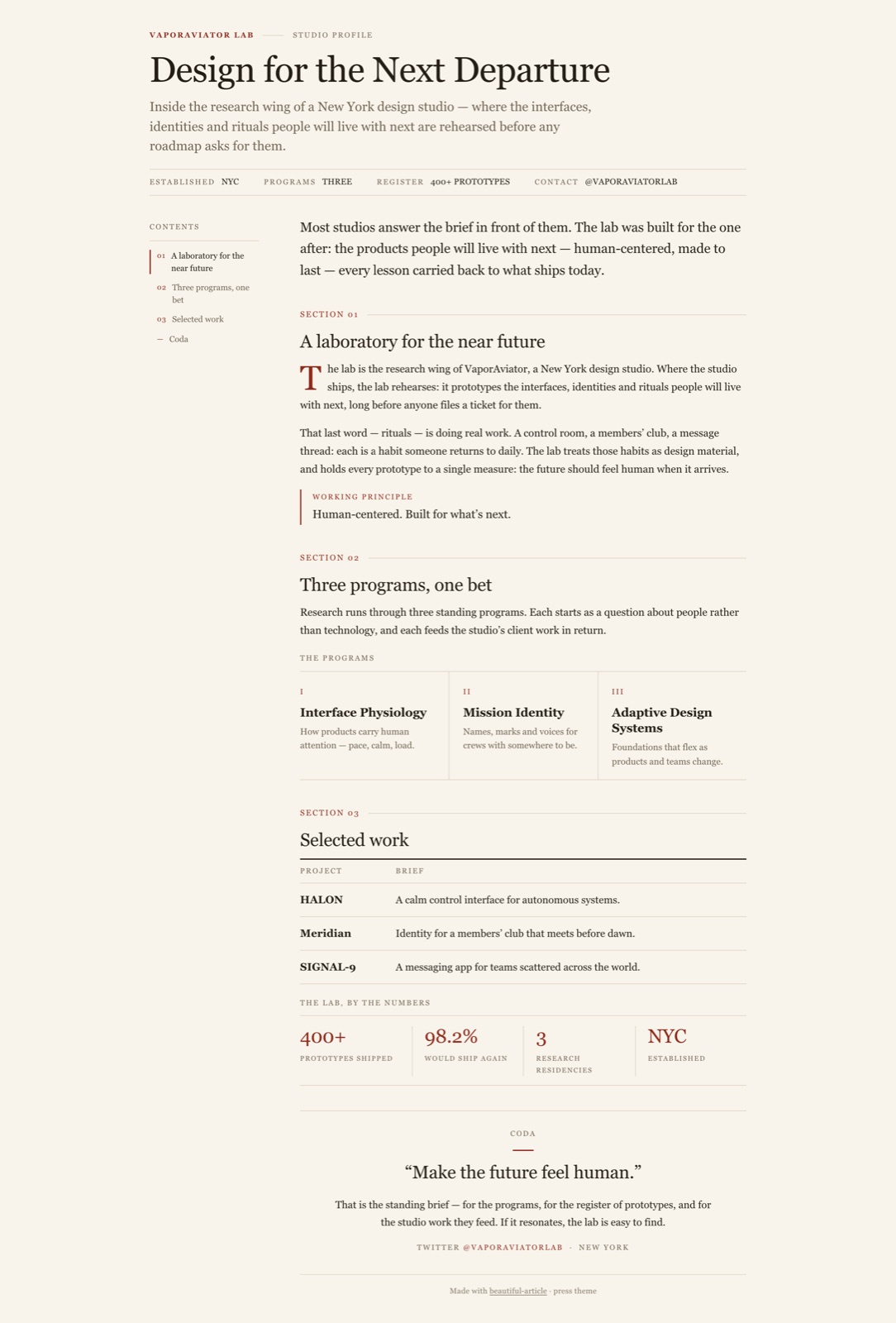 Beautiful Article sample
